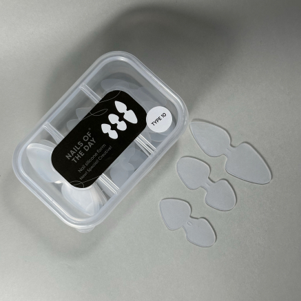 NAILSOFTHEDAY Nail Silicone Double mold, 2 in 1 36pcs/bag (Type 10) — силіконові молди/трафарети для верхніх форм, 36 шт в коробці.