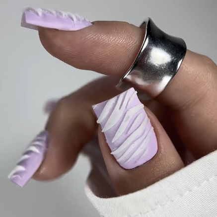 NAILSOFTHEDAY Wild Safari Zebra, silicone form, 12pcs/packet — силіконові молди для верхніх форм/зебра (Type 19),12 шт в брендованому пакеті.