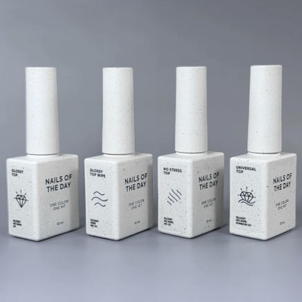 NAILSOFTHEDAY Glossy top wipe – глянцевий топ з липким шаром, без уф-фільтрів, 10 мл