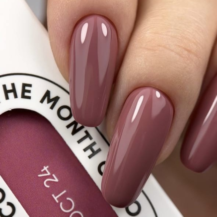 SOLD OUT — NAILSOFTHEDAY Color of the month October 2024 Mulenbergia — колір місяця пильно-рожевий, що перекривається в один шар, 10 мл