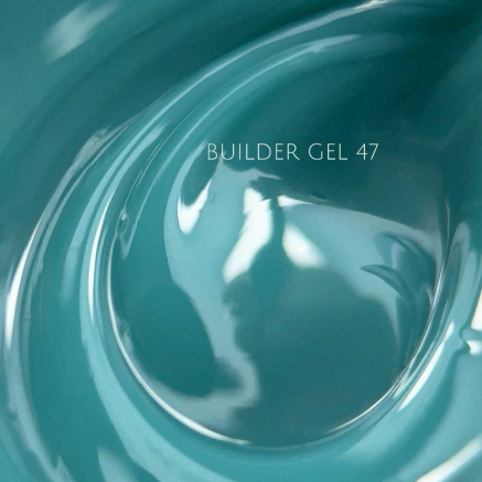 NAILSOFTHEDAY Builder gel 47— бірюзовий гель для нарощування нігтів, 15 мл