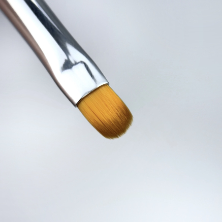 NAILSOFTHENIGHT Nail Art Brush, овал зі зручною прозорою ручкою з переливаючим ефектом