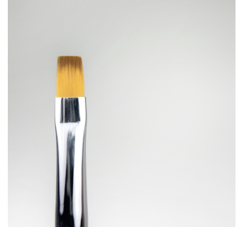 NAILSOFTHENIGHT Nail Art Brush, квадрат зі зручною прозорою ручкою з переливаючим ефектом