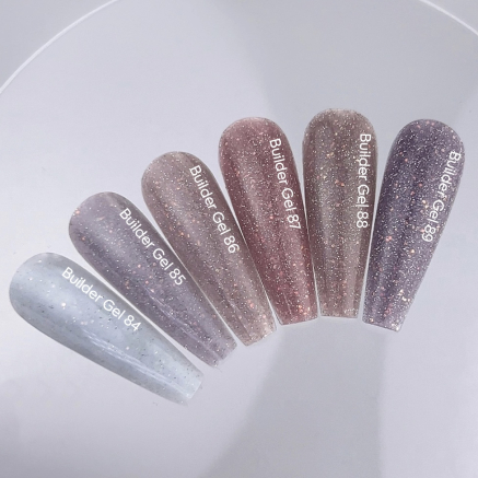 NAILSOFTHEDAY Builder gel 89 — холодний лавандовий з опаловим блиском світловідбиваючий гель для нарощування нігтів, 15 мл