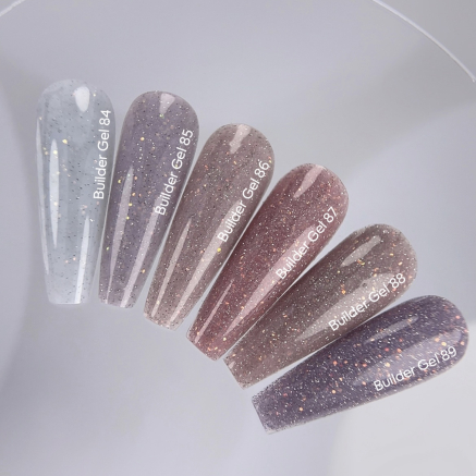 NAILSOFTHEDAY Builder gel 89 — холодний лавандовий з опаловим блиском світловідбиваючий гель для нарощування нігтів, 15 мл