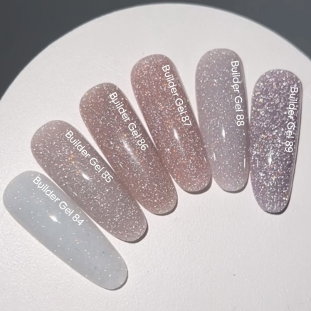 NAILSOFTHEDAY Builder gel 89 — холодний лавандовий з опаловим блиском світловідбиваючий гель для нарощування нігтів, 15 мл