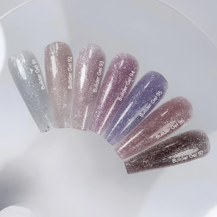 NAILSOFTHEDAY Builder gel 93 — ніжно-рожевий світловідбиваючий гель для нарощування нігтів, 15 мл