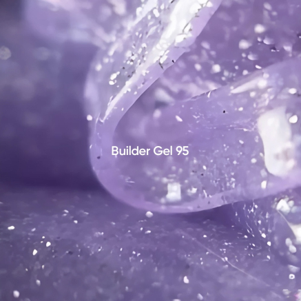 NAILSOFTHEDAY Builder gel 95 — ліловий світловідбиваючий гель для нарощування нігтів, 15 мл