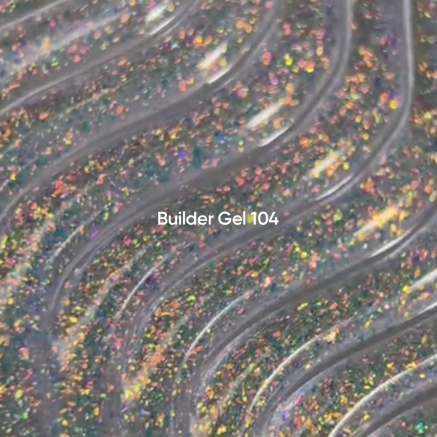 NAILSOFTHEDAY Builder gel 104 — прозорий з пластівцями юкі гель для нарощування нігтів, 15 мл