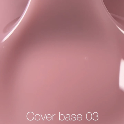 Nailsoftheday Cover base 03 — рожево–персикове базове покриття для нігтів, 30 мл