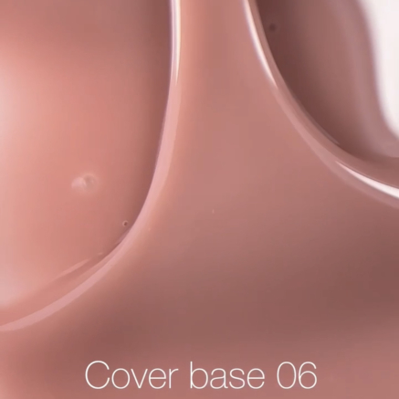 Nailsoftheday Cover base 06 — нюдово–персикове камуфлююче базове покриття для нігтів, 30 мл