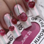SOLD OUT NAILSOFTHEDAY Color of the month June 2025 Cherry Kiss — колір місяця насичений рожевий з ефектом котячого ока, що перекривається в один шар, 10 мл