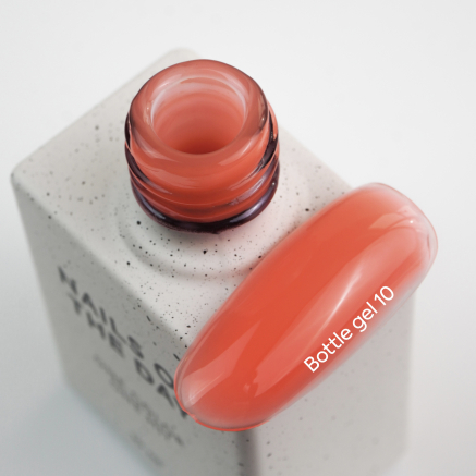 NAILSOFTHEDAY Bottle gel 10 — коралово-червоний надміцний гель для нігтів, 10 мл
