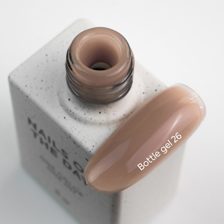 NAILSOFTHEDAY Bottle gel 26 – теплей бежевий надміцний гель для укріплення нігтів, 10 мл