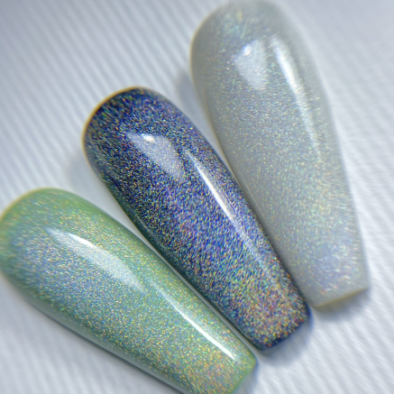 NAILSOFTHENIGHT Holographic Top Cat eye — голографічний топ з ефектом котячого ока для нігтів без липкого шару, 10 мл