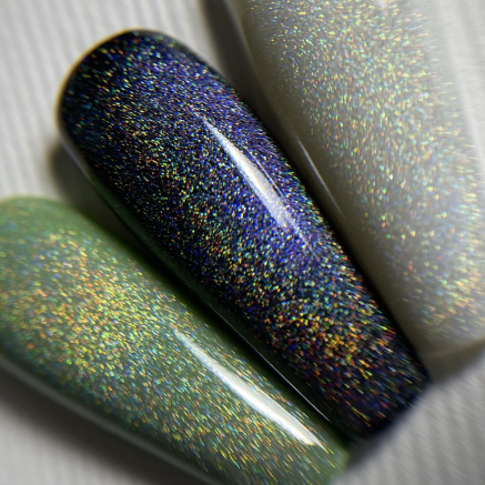 NAILSOFTHENIGHT Holographic Top Cat eye — голографічний топ з ефектом котячого ока для нігтів без липкого шару, 10 мл