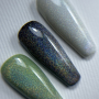 NAILSOFTHENIGHT Holographic Top Cat eye — голографічний топ з ефектом котячого ока для нігтів без липкого шару, 10 мл