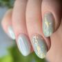 NAILSOFTHENIGHT Party base 05 – неоново-блакитна база з голографічними шестигранниками, 10 мл