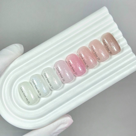 Nailsoftheday Cover base milk 06 shimmer — молочне напівпрозоре з блакитним шиммером базове покриття для нігтів, 10 мл