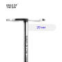 NAILSOFTHEDAY Silicone drill bit, rough — брендований полірувальник, жорсткий, 8*20 мм