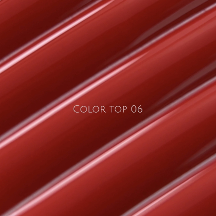 NAILSOFTHEDAY Color top 06 — класичний насичений червоний топ без липкого шару для нігтів, 10 мл штрих