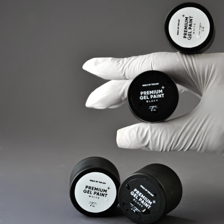 NAILSOFTHEDAY Premium gel paint Black no wipe — гель-фарба без липкого шару, 5 мл