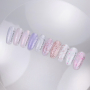 NAILSOFTHEDAY Cover basе 41 confetti — насичено-молочне з рожевим, бірюзовим та білим конфетті базове покриття для нігтів, 10 мл