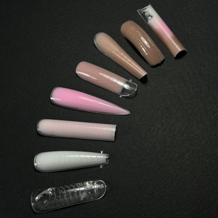 NAILSOFTHEDAY Dual Form Stiletto (Type 3) — верхні форми стилет/мигдаль для нігтів, 120 шт