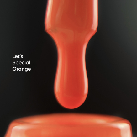 NAILSOFTHEDAY Gel polish Orange — помаранчевий гель-лак для нігтів, що перекривається в один шар, 10 мл