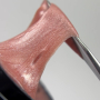 NAILSOFTHEDAY Polygel shimmer 08 — рожевий нюд з насиченим дрібним срібним шиммером полігель, 30 г