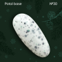 NAILSOFTHEDAY Potal base 30 — молочна база з чорними та зеленики блискітками, 10 мл