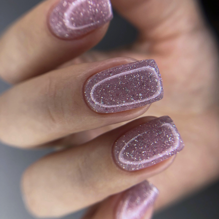 NAILSOFTHENIGHT Reflective base 06 камуфлююча світловідбиваюча база з шимером (ніжно-рожева), 10 мл