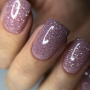 NAILSOFTHENIGHT Reflective base 06 камуфлююча світловідбиваюча база з шимером (ніжно-рожева), 10 мл