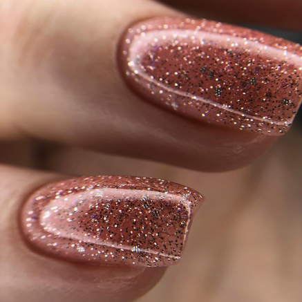 NAILSOFTHENIGHT Reflective base 08 камуфлююча світловідбиваюча база з шимером (персикова), 10 мл