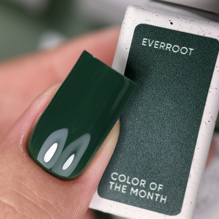 NAILSOFTHEDAY Color of the month September 2025 Everroot — колір місяця насичено-глибокий зелений, що перекривається в один шар, 10 мл