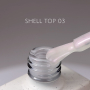 NAILSOFTHEDAY Shell top 03 new formula — перлинний топ з переливом рожевої втирки без липкого шару, 10 мл