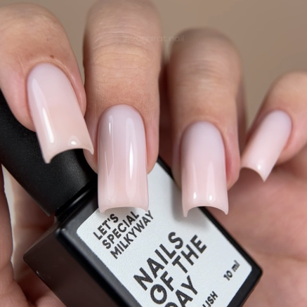 NAILSOFTHEDAY Gel polish Milkyway — біло-молочний гель-лак, що перекривається в один шар, 10 мл