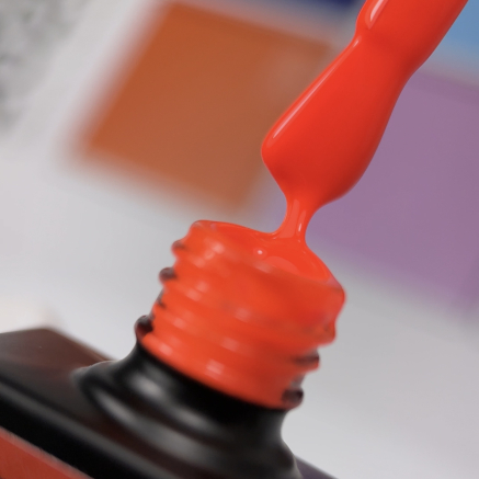 NAILSOFTHEDAY Let’s special Pantone2025/2 — яскравий неоновий помаранчевий гель–лак для нігтів, що перекриває в один шар, 10 мл