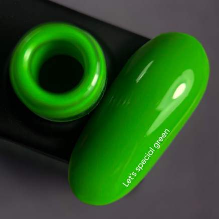 NAILSOFTHEDAY Lets special Green особливий зелений гель лак, що перекривається в один шар, 10 мл