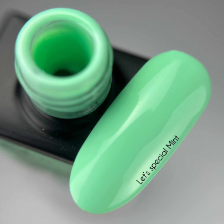 NAILSOFTHEDAY Gel polish Mint — мятний гель-лак для нігтів, що перекриває в один шар, 10 мл