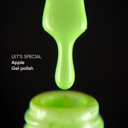 NAILSOFTHEDAY Gel polishl Apple — салатовий пастельний гель-лак для нігтів, що перекриває в один шар, 10 мл