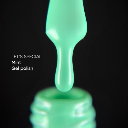 NAILSOFTHEDAY Gel polish Mint — мятний гель-лак для нігтів, що перекриває в один шар, 10 мл