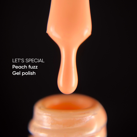 NAILSOFTHEDAY Gel polish Peach Fuzz — ніжно-персиковий гель-лак для нігтів, що перекриває в один шар, 10 мл