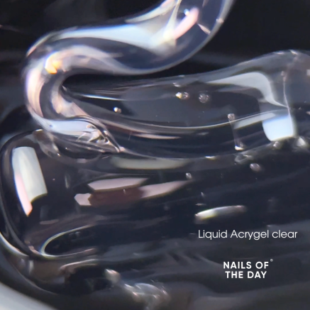 NAILSOFTHEDAY Liquid Acrygel clear — прозорий рідкий акригель нової формули для нігтів, 15 мл