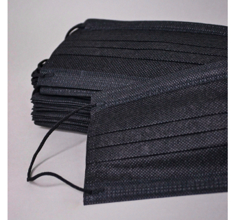 Защитная медицинская маска черная, 50 шт