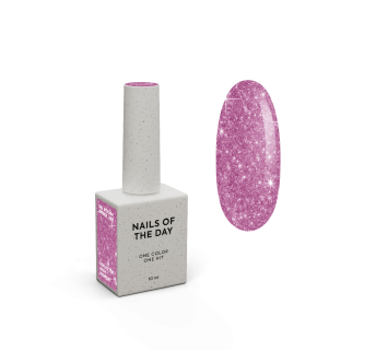 NAILSOFTHEDAY Gel polish Aperol — рожевий світловідбиваючий гель–лак для нігтів, 10 мл