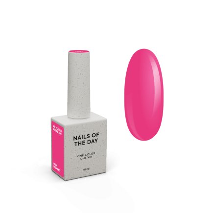 NAILSOFTHEDAY Gel polish Barbie особливий неоново-рожевий гель-лак, що перекривається в один шар, 10 мл