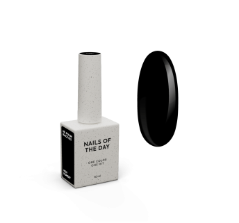 NAILSOFTHEDAY Gel polish Black — особливий чорний гель-лак, що перекривається в один шар, 10 мл