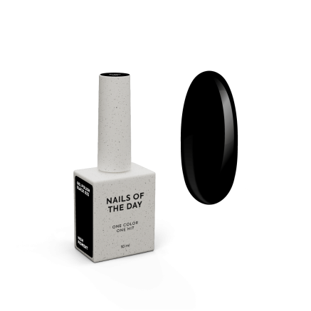 NAILSOFTHEDAY Gel polish Black — особливий чорний гель-лак, що перекривається в один шар, 10 мл