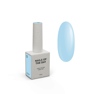 NAILSOFTHEDAY Gel polish Iris — небесно-блакитний гель–лак для нігтів, що перекриває в один шар, 10 мл